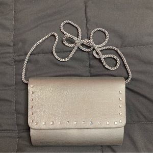 Vintage Silver / Gray Clutch Purse -  "Special Occasions" by Saugus Shoe